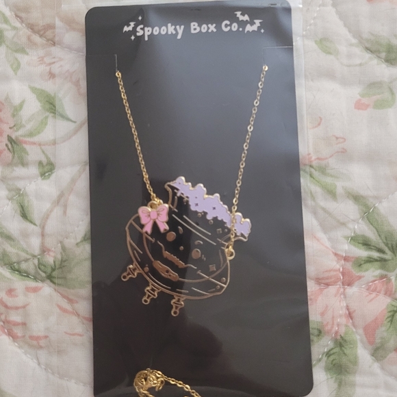 Spooky Box Club Cauldron Necklace - Picture 2 of 4